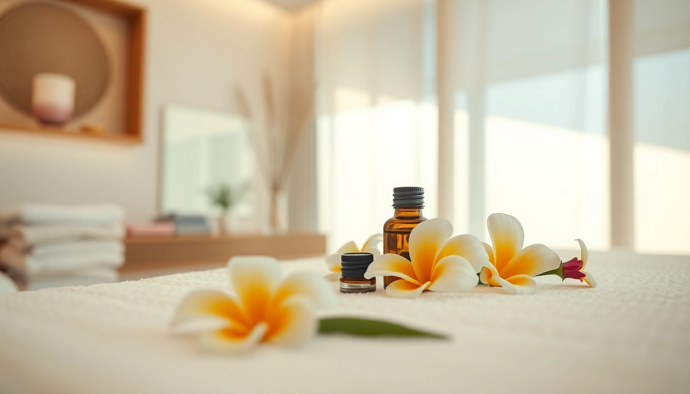 Experience rejuvenating Faltenbehandlung Zürich with soothing therapy setup and natural elements.