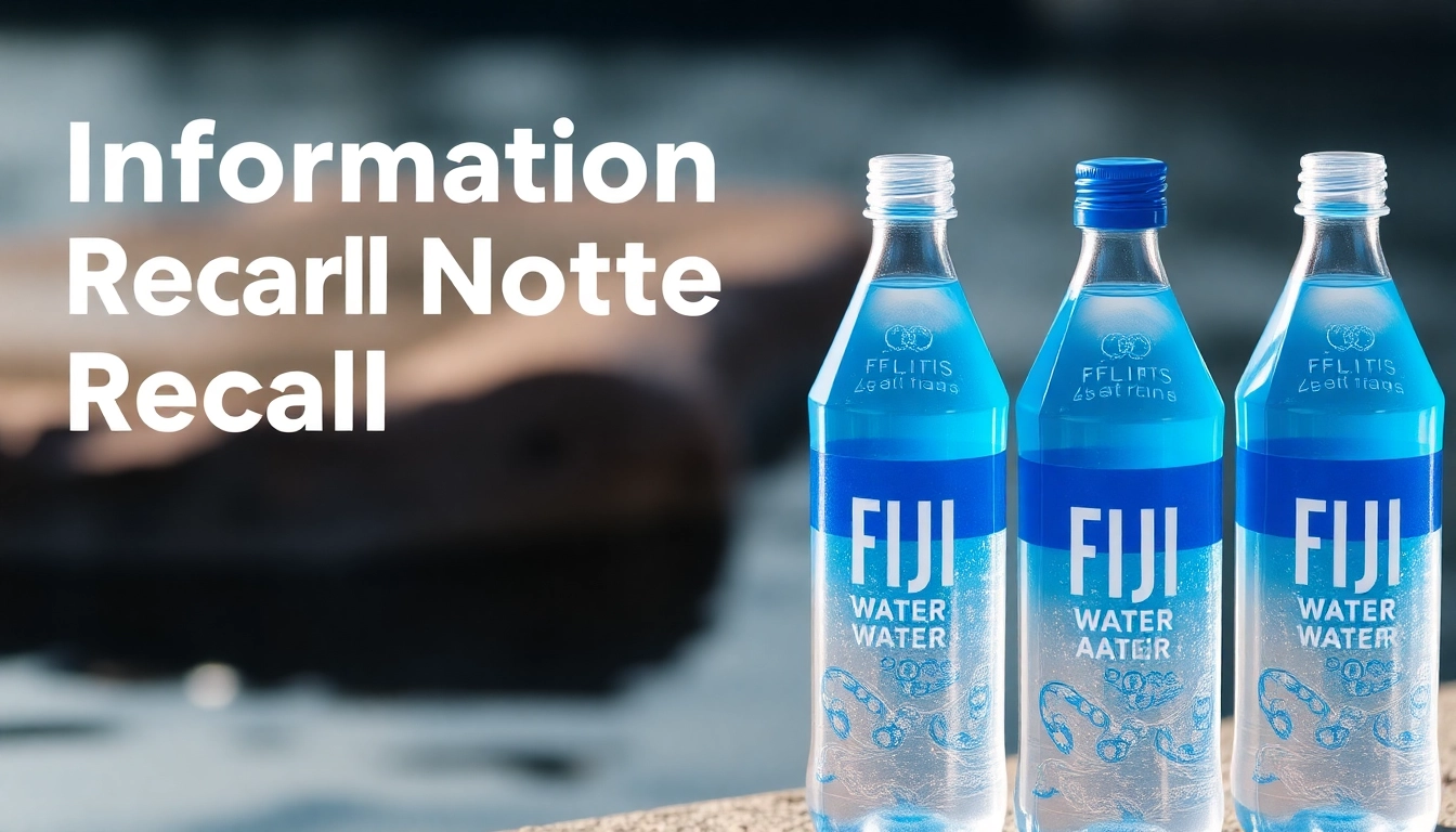 Fiji water bottles recalled due to contamination concerns, highlighting packaging details for consumer awareness.