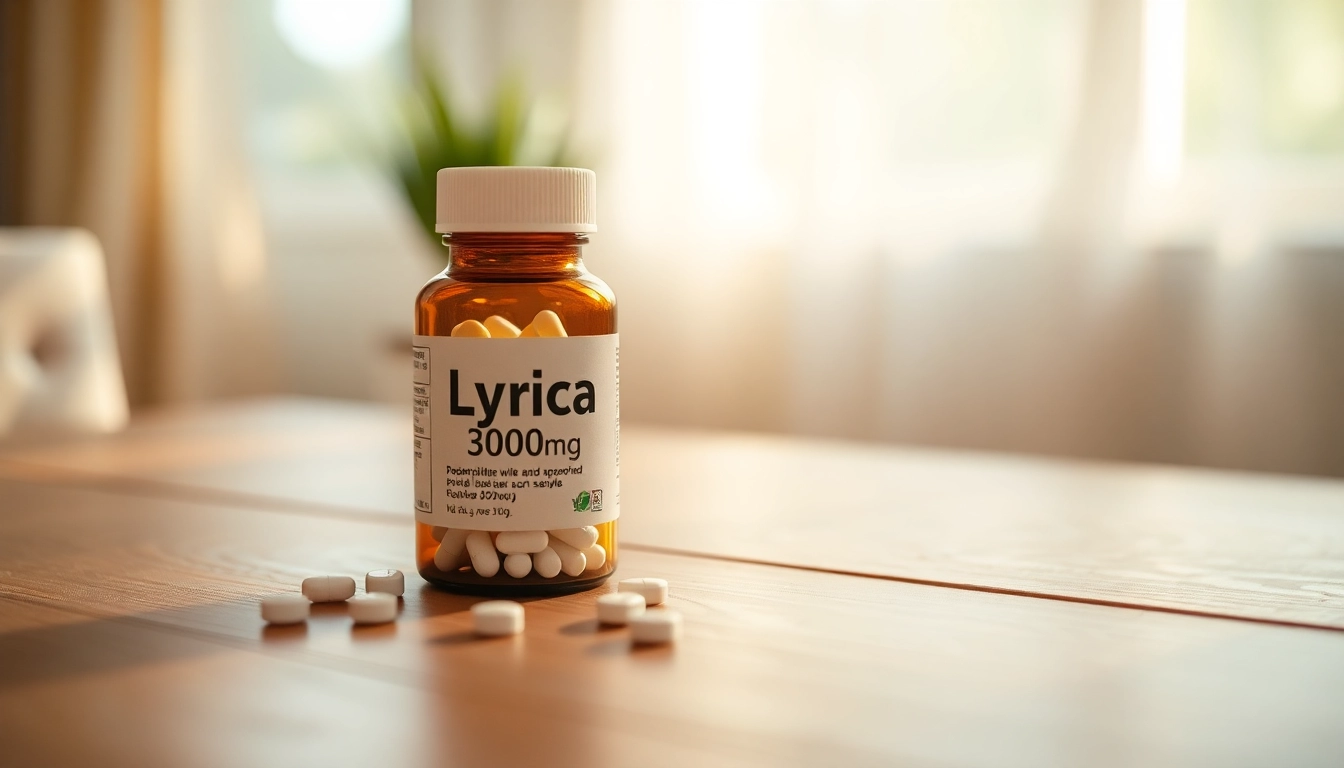 Buy Lyrica 300mg without a prescription: close-up of Lyrica capsules on a wooden table emphasizing safety and accessibility.