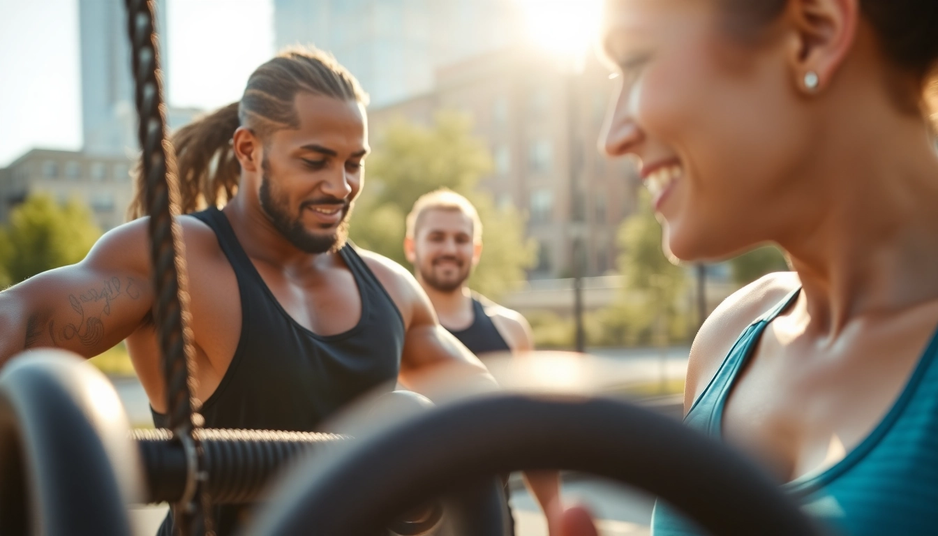 Best Fitness Trainer Jersey City engaging clients outdoors, showcasing motivation and energy in training sessions.