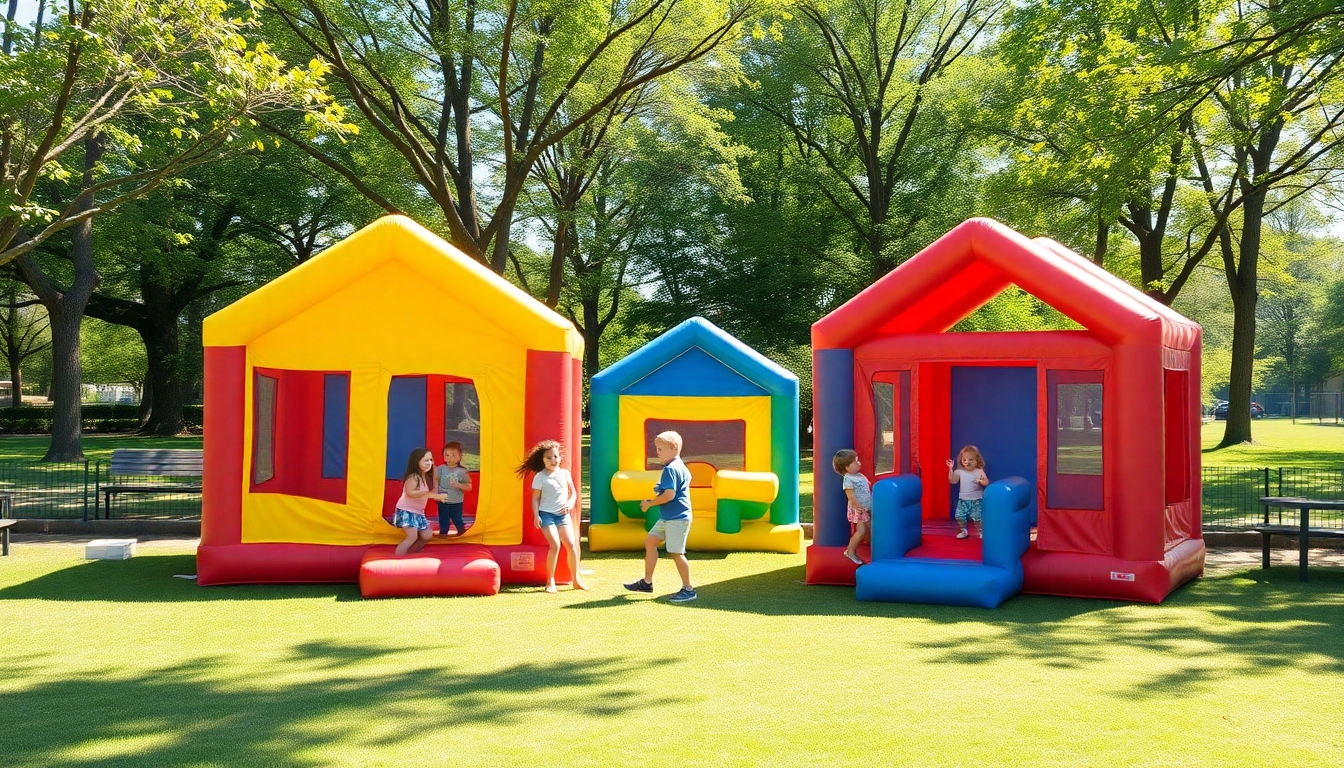 Experience the best bounce house rental near me for kids' parties in a vibrant outdoor setting.